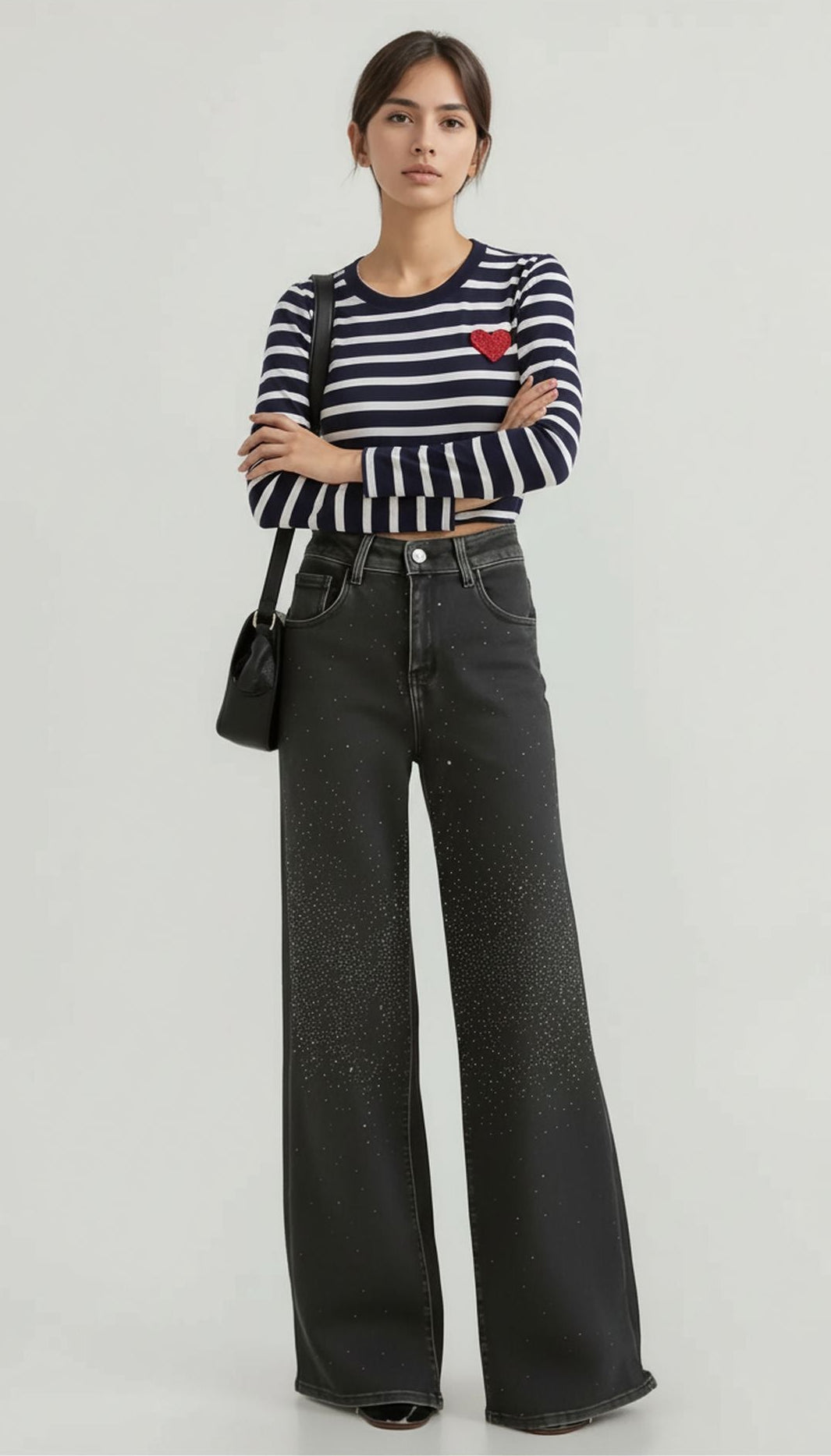 Blugi accesorizati-mărgele