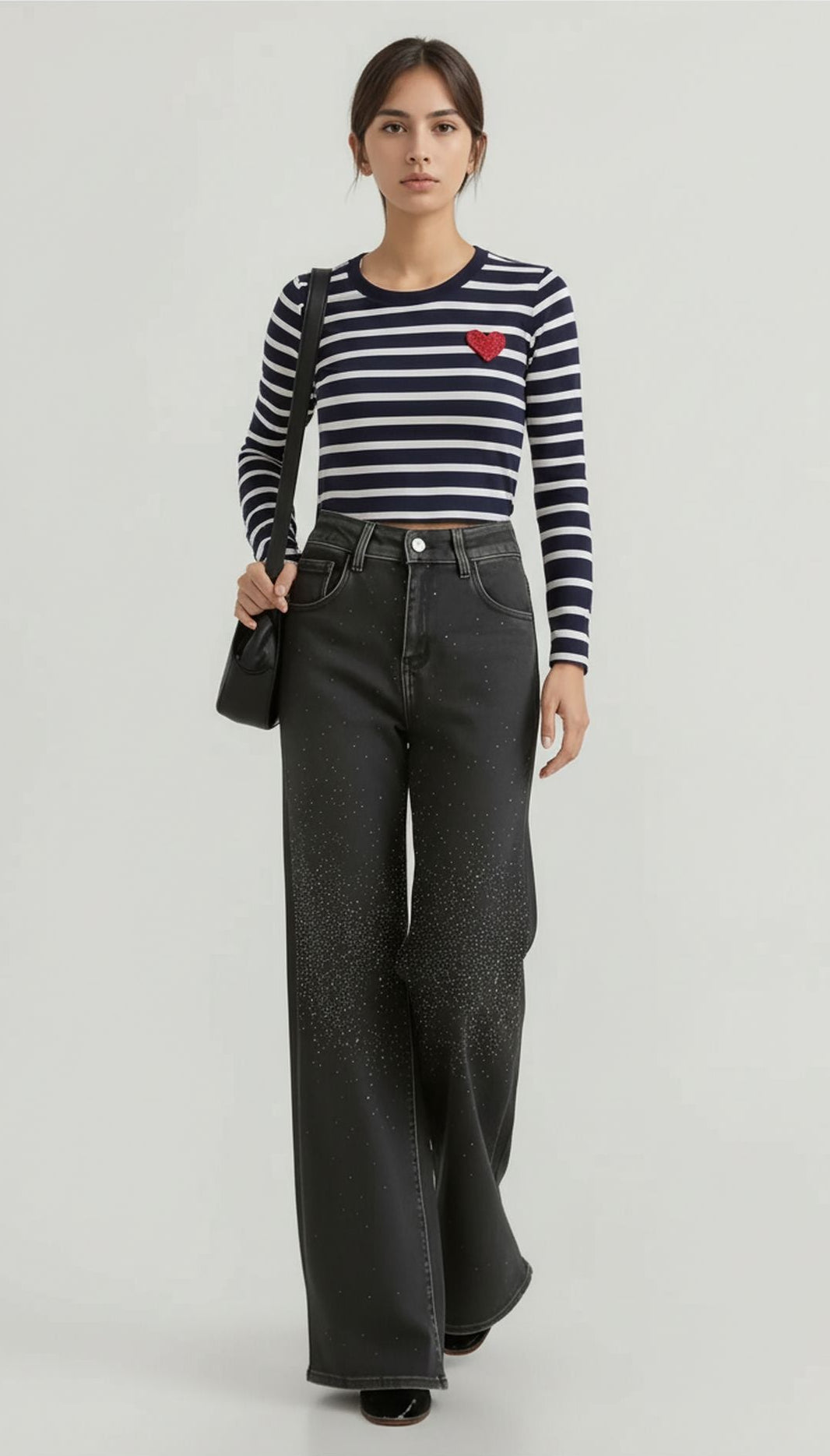 Blugi accesorizati-mărgele