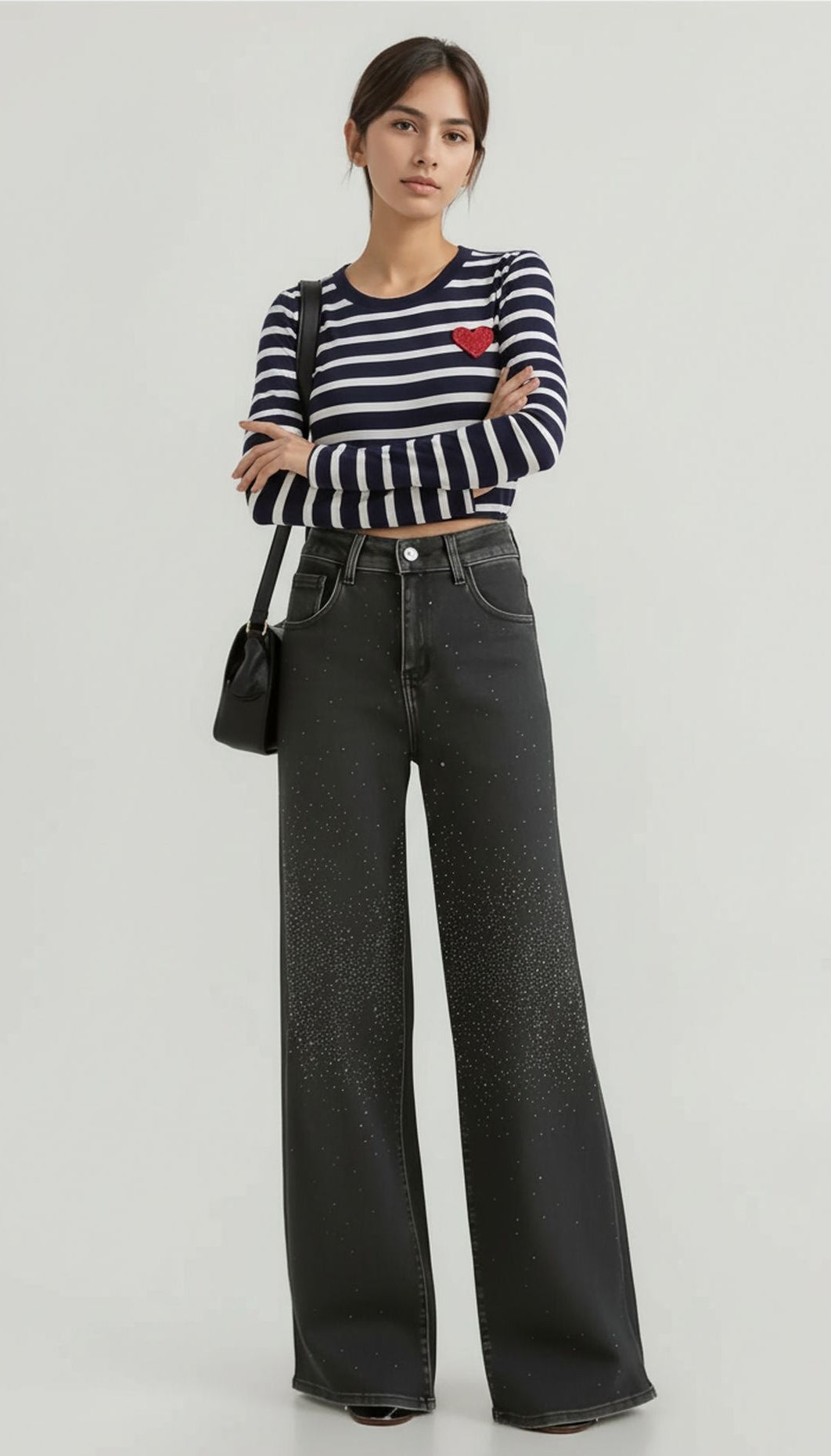 Blugi accesorizati-mărgele